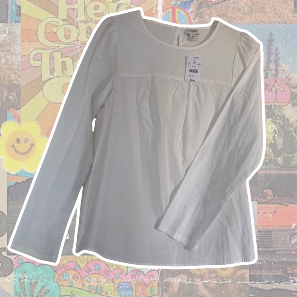 White J. Crew Long Sleeve